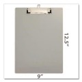 Clipboards | Officemate 83217 Officemate Aluminum Magnetic Clipboard, 1.5-in Clip Capacity, Holds 8 x 11 Sheets, Gray image number 2