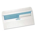 Envelopes & Mailers | Quality Park QUA24529 #9 Commercial Flap Redi-Seal Adhesive Closure 3.88 in. x 8.88 in. Double Window Redi-Seal Security-Tinted Envelope - White (500/Box) image number 3