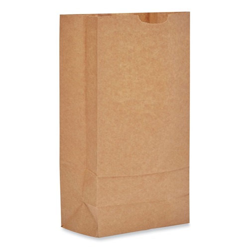  | Ross & Wallace Paper Products 130310500SP 7 in. x 4.38 in. x 13.75 in. #10 Heavy-Duty Grocery Paper Bags - Kraft (500/Bundle) image number 0
