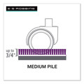 Office Chair Mats | ES Robbins 122173 45 x 53 EverLife Chair Mats with Lip for Medium Pile Carpet - Clear image number 2