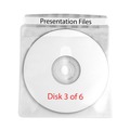 File Folders | C-Line 61988 Deluxe Individual CD/DVD Holders with 2-Disc Capacity - Clear/White (50/Boxes) image number 2