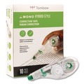 Erasers & Correction Supplies | Tombow 68721 0.17 in. x 394 in. MONO Non-Refillable Hybrid Style Correction Tape - Clear Applicator (10/Pack) image number 0