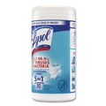 Hand Wipes | LYSOL Brand 19200-89346 7 in. x 7.25 in. 1-Ply Disinfecting Wipes - Crisp Linen/White (6/Carton) image number 4