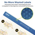 Labels | Avery 04224 1.25 in. x 2.38 in. Dissolvable Labels with Sure Feed - White (90/Pack) image number 3