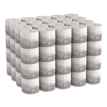 Georgia Pacific Professional 19881/01 1-Ply Pacific Blue Basic Embossed Septic Safe Bathroom Tissue - White (80 Rolls/Carton)