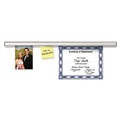Just Launched | Advantus 1025 Grip-A-Strip 12 in. x 1/2 in. Display Rail - Aluminum Finish image number 2