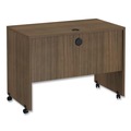 Office Desks & Workstations | Alera ALEVA204224WA Valencia Series 41.38 in. x 23.63 in. x 30 in. Mobile Workstation Desk - Modern Walnut image number 0