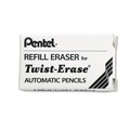 Pens | Pentel E10 Cylindrical Rod Eraser Refills for Pentel Side FX and Twist-Erase Pencils - White (3/Pack) image number 1