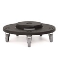 Trash & Waste Bins | Suncast Commercial TCUDOLLY2A 20.75 in. x 6.5 in. 350 lbs. Capacity Utility Trash Can Dolly - Black (2/Pack) image number 3