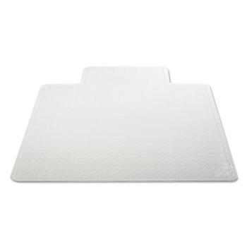 OFFICE CHAIR MATS | Alera CM1J232ALEPL Occasional Use 45 in. x 53 in. Wide Lip Studded Chair Mat for Flat Pile Carpet - Clear