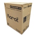 Food Trays, Containers, and Lids | Karat FP-PHC66PP-1C Polypropylene Plastic Hinged Container 6 x 6 x 3 Black/Clear Plastic 50/Pack 6 Packs/Carton image number 0