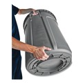 Trash & Waste Bins | Rubbermaid Commercial FG261000GRAY 10 gal. Vented Round Plastic Brute Container - Gray image number 5