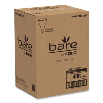 SOLO 4BR-2050 ProPlanet Seal 4 oz. Cone Cold Water Paper Cups