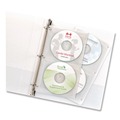 Sheet Protectors | Avery 75263 4-Disc Capacity 2-Sided CD Organizer Sheets for 3-Ring Binder - Clear (5/Pack) image number 2