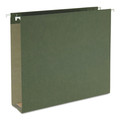 File Folders | Smead 64259 2 in. Capacity Letter Size Box Bottom Hanging File Folders - Standard Green (25/Box) image number 4
