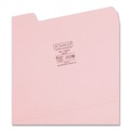 File Folders | Smead 12643 0.75 in. Expansion 1/3-Cut Tabs Colored File Folders - Letter Size/Pink (100/Box) image number 2