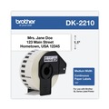 Labels | Brother DK2210 1.1 in. x 100 ft. Continuous Paper Label Tape - White (1-Roll) image number 0