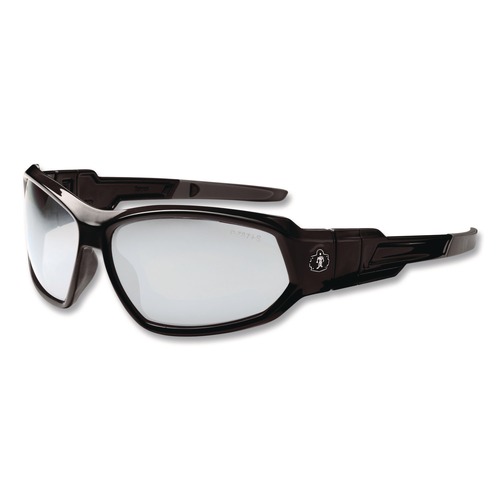 Safety & First Aid | Ergodyne 56080 Skullerz Loki Nylon/Polycarb Safety Glasses/Goggles - Black Frame/Indoor/Outdoor Lens image number 0