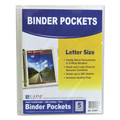 Sheet Protectors | C-Line 57537 9.25 in. x 11.5 in. Poly Binder Pockets - Clear (5/Pack) image number 1