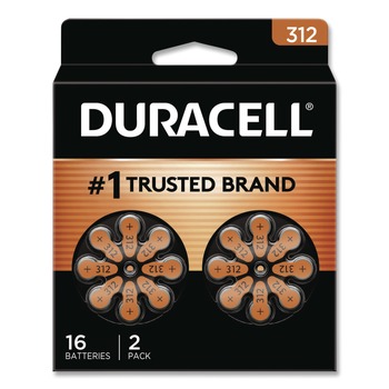Duracell DA312B16 No. 312 Hearing Aid Battery (16/Pack)
