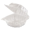 Just Launched | Dart C57PST1 ClearSeal 5.8 in. x 6 in. x 3 in. Hinged-Lid Plastic Containers - Clear (500/Carton) image number 5