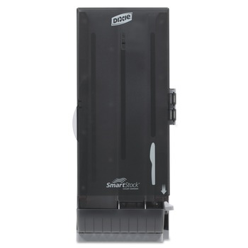 Dixie SSKD120 SmartStock 10 in. x 8.75 in. x 24.75 in. Utensil Knife Dispenser - Translucent Gray (120/Carton)