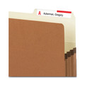 File Folders | Smead 74088 3.5 in. Expansion Legal Size Redrope Drop Front File Pockets with 2/5-Cut Guide Height Tabs (25/Box) image number 3