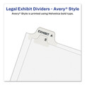 Dividers & Tabs | Avery 11916 11 x 8.5 Avery Style Preprinted Legal Exhibit Side 10-Tab Index Dividers - White (25/Pack) image number 3
