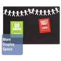  | Quartet 7683BK 36 in. x 24 in. Oval Office Fabric Bulletin Board - Black image number 4