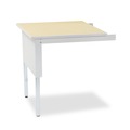 Office Desks & Workstations | Mayline TB30PG 30 in. x 30 in. x 29 in. - 36 in. Mailflow-To-Go Square Mailroom System Table - Pebble Gray image number 0