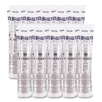 Dart 626TS PETE Flat Straw-Slot Lids for 16 - 24 oz. Cold Cups (1000/Carton)