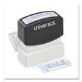Stamps & Stamp Supplies | Universal UNV10058 Pre-Inked One-Color E-MAILED Message Stamp - Blue image number 3