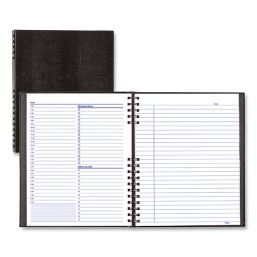 Notebooks & Pads | Blueline A30C.81 10.75 in. x 8.5 in. NotePro Undated Daily Planner - Black Cover image number 0
