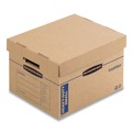 Boxes & Bins | Bankers Box 7710201 SmoothMove 15 in. x 15 in. x 12 in. Maximum Strength Moving/Storage Boxes - Small, Brown/Blue (8/Carton) image number 0