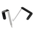 Just Launched | Quartet 7502 Adjustable Cubicle Hangers for 1.5 in. - 3 in. Thick Partition Walls - Aluminum/Black (2/Set) image number 1