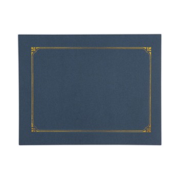 Universal UNV76897 8-1/2 in. x 11/8 in. x 10 in. A4 Certificate/Document Cover - Navy (6/Pack)