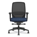 Office Chairs | HON HONNR12SAMP13BT Nucleus Series 16.63 in. to 21.13 in. Seat Height Up to 300 lbs. Recharge Task Chair - Navy Seat, Black Back/Base image number 1