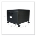 Office Filing Cabinets & Shelves | Storex 61264B01C 1 Legal/letter-Size File Drawer 14.75 in. x 18.25 in. x 12.75 in. Single-Drawer Mobile Filing Cabinet - Black image number 5