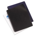 Binding Covers | GBC 2000711 11.25 in. x 8.75 in. Leather-Look Unpunched Presentation Covers for Binding Systems - Navy (100 Sets/Box) image number 2