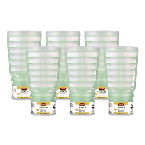 Cleaning & Janitorial Supplies | Rubbermaid Commercial FG402369 TCell 48 mL Microtrans Odor Neutralizer Refill - Mango Blossom (6/Carton) image number 0