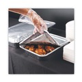  | Boardwalk BWKLIDSTEAMHF 10.5 in. x 12.81 in. x 0.63 in. Aluminum Steam Table Pan Lids (100/Carton) image number 5