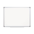 White Boards | MasterVision MA0307790 24 in. x 36 in. Aluminum Frame Earth Gold Ultra Magnetic Dry Erase Boards - White image number 0