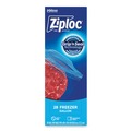  | Ziploc 351126 1 Gallon 2.7 mil. 9.6 in. x 12.1 in. Zipper Freezer Bags - Clear (28 Bags/Box, 9 Boxes/Carton) image number 0