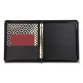 File Folders | Samsill 15250 1.5 in. Capacity 11 x 8.5 Classic Collection Zipper 3-Ring Binder - Black image number 3