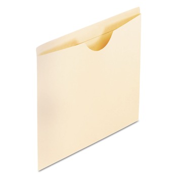 Pendaflex 22000EE 2-Ply Straight Tab Letter Size Reinforced File Jackets - Manila (100/Box)