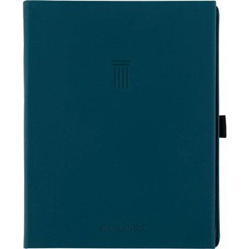 NOTEBOOKS AND PADS | AT-A-GLANCE FD20020 Foundation 8.5 in. x 6.75 in. Undated 12-Month Planner - Blue Cover