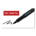 Permanent Markers | Universal UNV07074 Fine Bullet Tip Pen-Style Permanent Marker - Black (60/Pack) image number 7