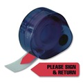 Page Flags | Redi-Tag B81344 Please Sign and Return Arrow Message Page Flags in Dispenser - Red (120/Pack) image number 3