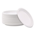 Bowls and Plates | Boardwalk BWKPLTHIPS6WH 6 in. Diameter Hi-Impact Plastic Dinnerware Plate - White (1000/Carton) image number 1