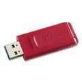Office Electronics & Batteries | Verbatim 98525 Store 'n' Go 128 GB USB Flash Drive - Red image number 3